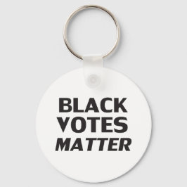 "Black Votes Matter" Schwarz-weiß Schlüsselanhänger