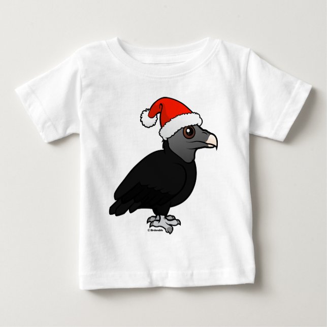 Black Vulture Santa Baby T-shirt (Vorderseite)