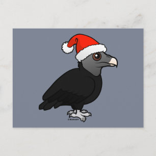 Black Vulture Santa Feiertagspostkarte