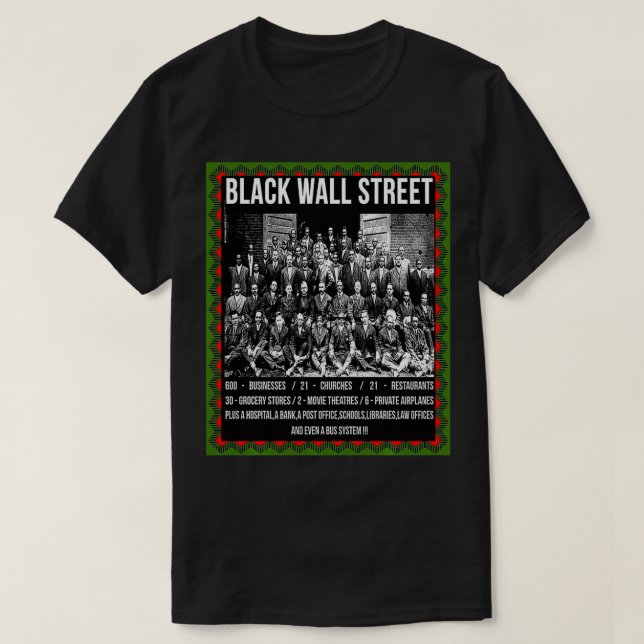 Black Wall Street T Shirt Z Sweatshirt (Design vorne)