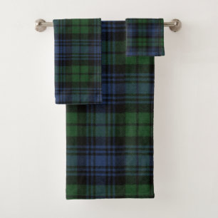 Black Watch Ancient Original Scottish Tartan Badhandtuch Set