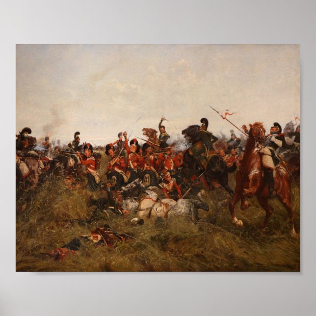 "Black Watch at Quatre-Bras" von Wilhelm Vierte Poster (Vorne)