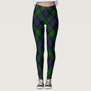 Black Watch Royal Tartan Kariert Leggings