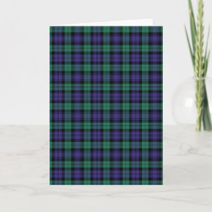 Black Watch Scottish Tartan Karte
