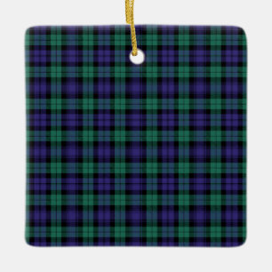 Black Watch Scottish Tartan Keramikornament
