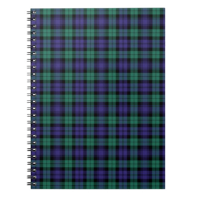 Black Watch Scottish Tartan Notizblock (Vorderseite)