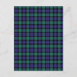 Black Watch Scottish Tartan Postkarte