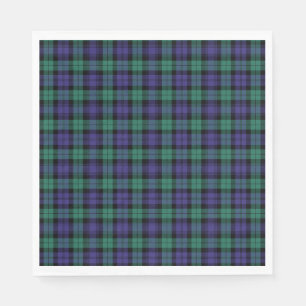 Black Watch Scottish Tartan Serviette