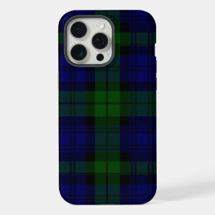 Black Watch Tartan Blau Grün Kariert iPhone 15 Pro Max Hülle