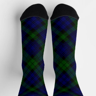 Black Watch Tartan Blau Grün Kariert Socken
