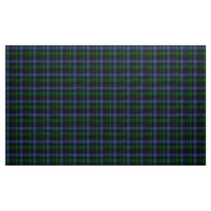 Black Watch Tartan Blau und Grün karierter Stoff