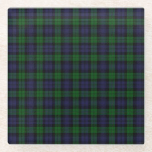 Black Watch Tartan Kariertes schottisches Karierte Glasuntersetzer