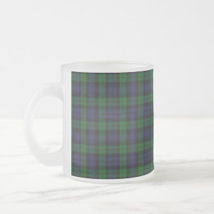 Black Watch Tartan Kariertes schottisches Karierte Mattglastasse