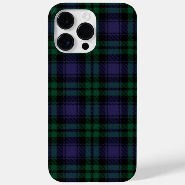 Black Watch Tartan, Karo Case-Mate iPhone Hülle (Rückseite)