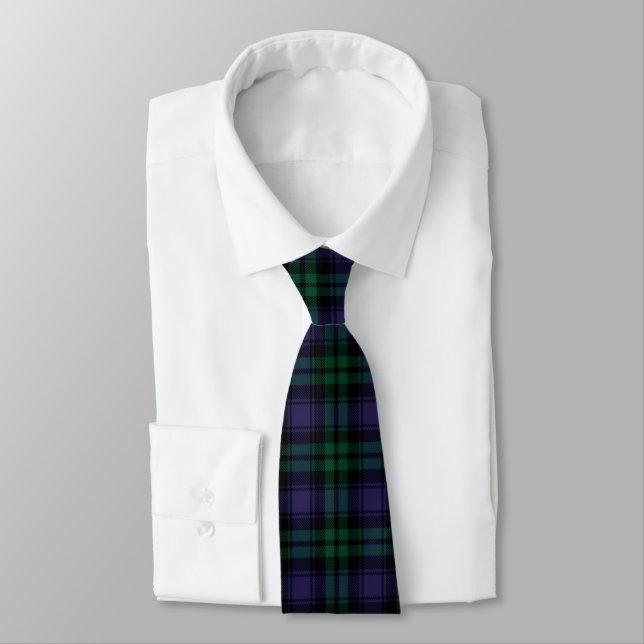 Black Watch Tartan, Karo Krawatte (Gebunden)