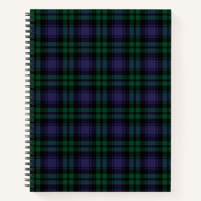Black Watch Tartan, Karo Notizbuch (Vorderseite)