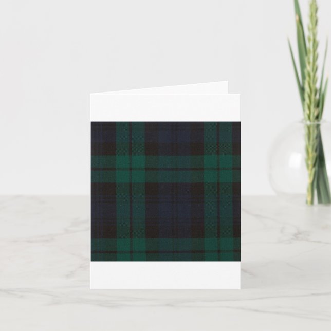 Black Watch Tartan Karte (Vorderseite)