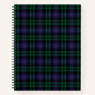 Black Watch Tartan, Plaid Notizbuch