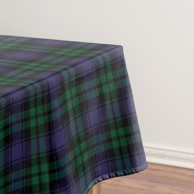 Black Watch Tartan, Plaid Tischdecke (Beispiel)