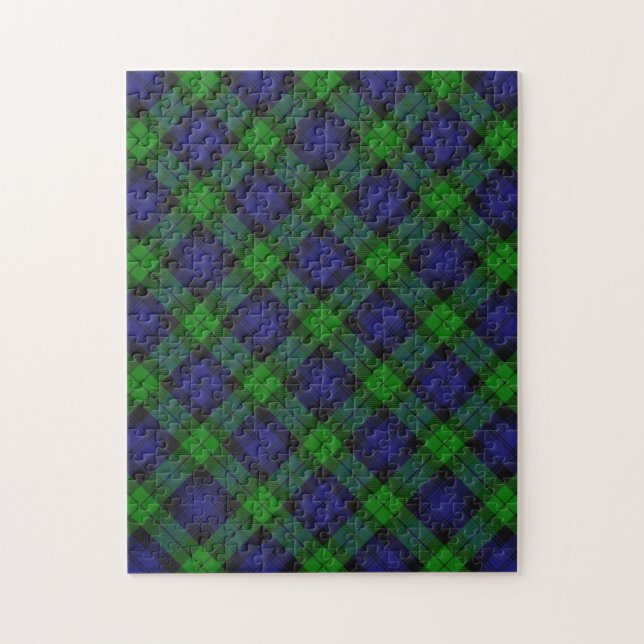 Black Watch Tartan Puzzle (Vertikal)