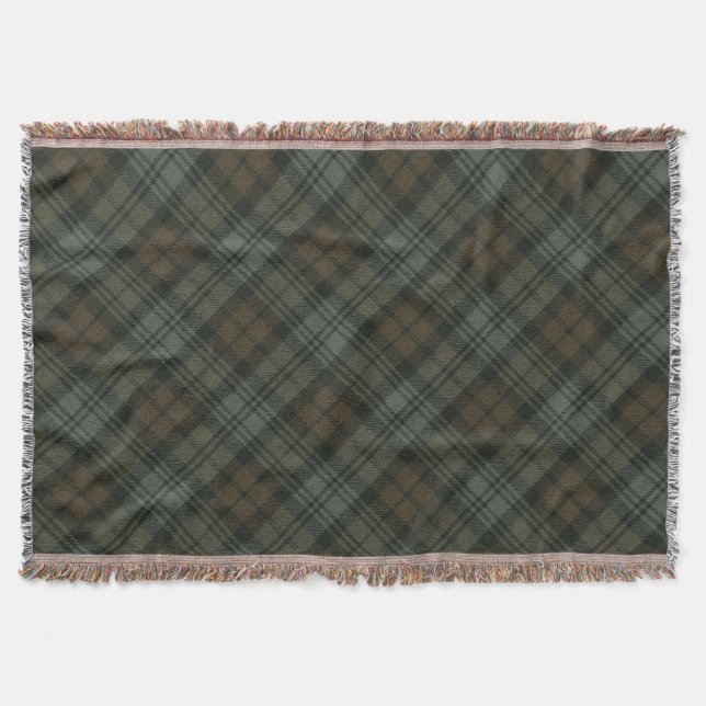 Black Watch Wetthered Original Scottish Tartan Decke (Vorderseite)
