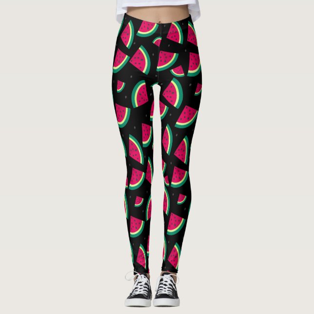 Black Watermelon Leggings (Vorderseite)