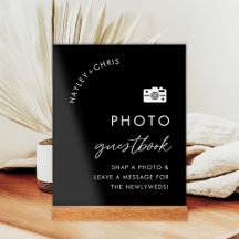 Black Wedding Foto Gästebuch Unterschreiben Unser