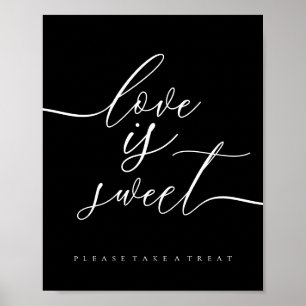 Black Wedding Leckereien Foods Dessert Liebe ist s Poster