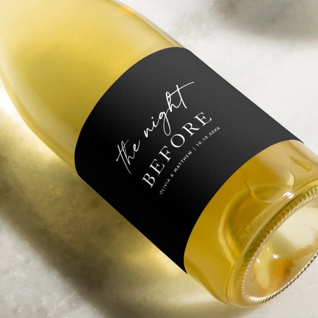 Black Wedding Probe Dinner | Nacht vor Weinetikett (Von Creator hochgeladen)