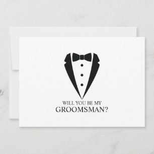 Black Wedding Tuxedo Anzug Trauzeuge Vorschlag Einladung