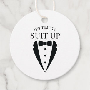Black Wedding Tuxedo Anzug Trauzeuge Vorschlag Geschenkanhänger