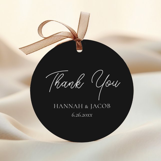 Black Wedding Vielen Dank für Ihr Interesse Sticke Geschenkanhänger (Von Creator hochgeladen)