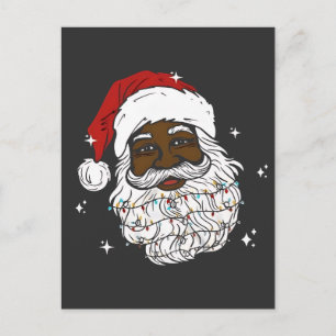 Black WeihWeihWeihnachts-Schwarze Geschichte Xmas Feiertagspostkarte