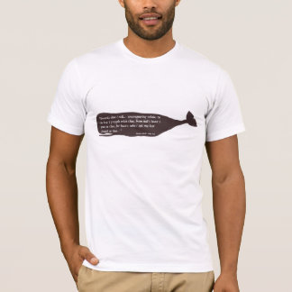 Black Whale Moby Dick Zitat T-Shirt