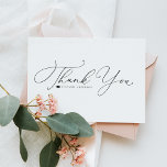 Black Whimsical Calligraphy Abschluss Dankeskarte<br><div class="desc">Schicken Sie uns einen Dank mit diesem anpassbaren Abschluss Dankeschön Karte. Es zeichnet sich durch Kalligraphie und klassische Typografie aus. Personalisieren Sie diese,  indem Sie Ihre Daten hinzufügen. Dieser elegante Abschluss Dankeschön-Karte ist auf anderen Cardstock erhältlich.</div>