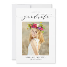 Black Whimsical Script 2023 Foto Abschluss