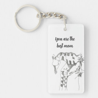 Black & white abstract stick  tapestries wood wall schlüsselanhänger