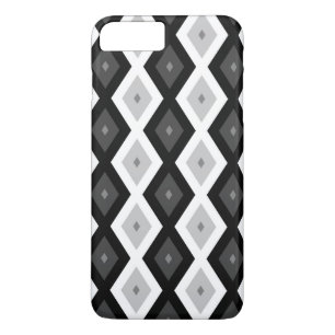 Black, white and grey diamond pattern Case-Mate iPhone hülle