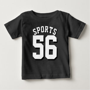Black & White Baby   Sports Jersey Design Baby T-shirt
