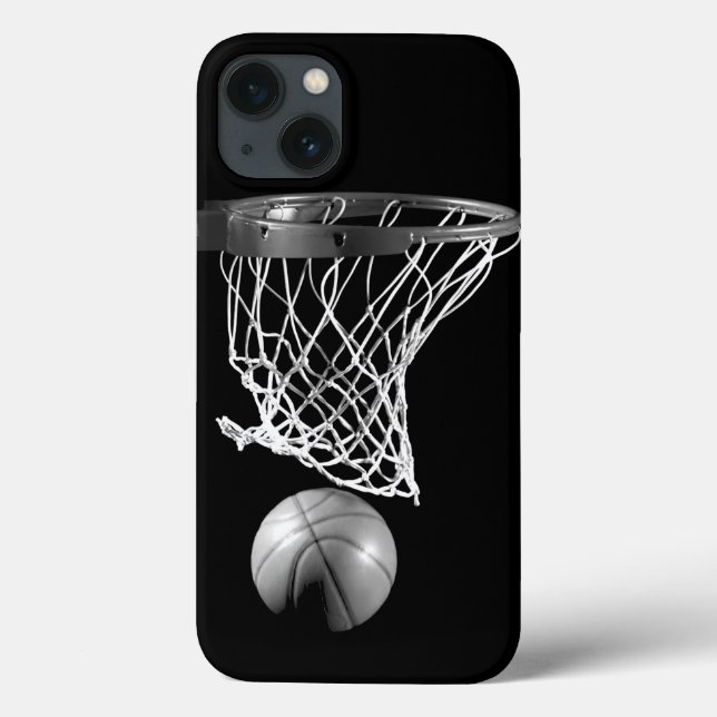 Black & White Basketball iPhone 6 Fall Case-Mate iPhone Hülle (Rückseite)