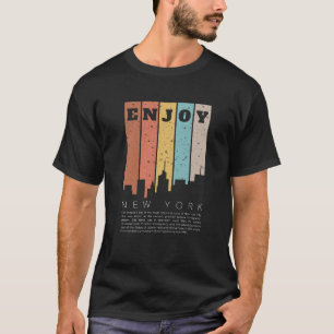 Black & White Bold New York T - Shirt
