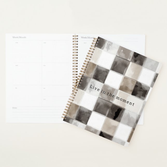 Black White Brown Squares Planer (Anzeige)
