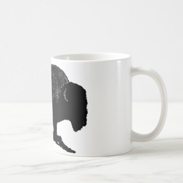 Black & White Buffalo Kaffeetasse (Rechts)