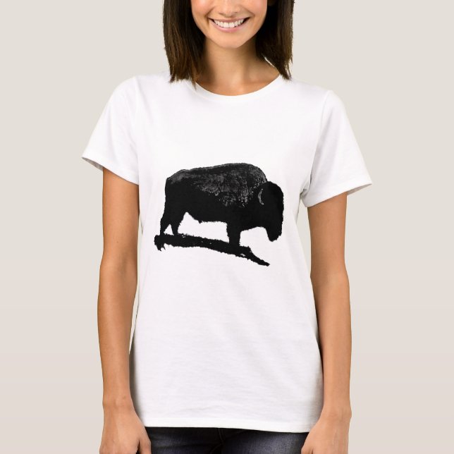 Black & White Buffalo T-Shirt (Vorderseite)