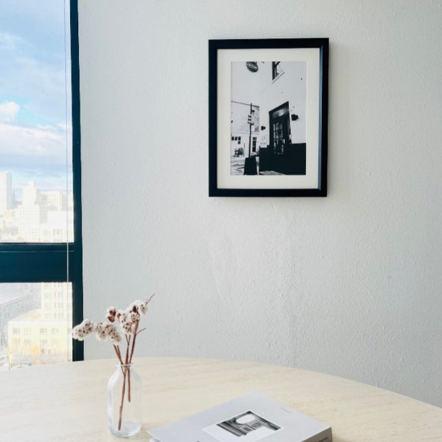 Black & White Coffee Shop Fotoster Poster (Von Creator hochgeladen)