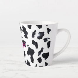 Black White Cow Print Cowgirl Milchtasse