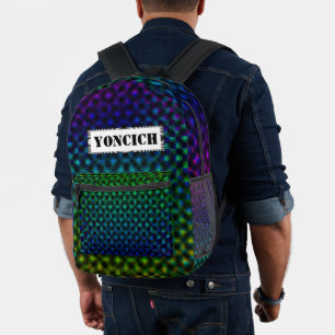 Black & White Cube Life by Kenneth Yoncich Bedruckter Rucksack