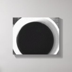 Black & White Cup of Coffee on a Old Crate 8x10 Leinwanddruck