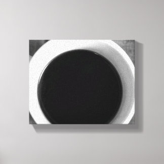 Black & White Cup of Coffee on a Old Crate 8x10 Leinwanddruck