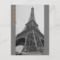 Black & White Eiffel Tower in Paris Frankreich Rei